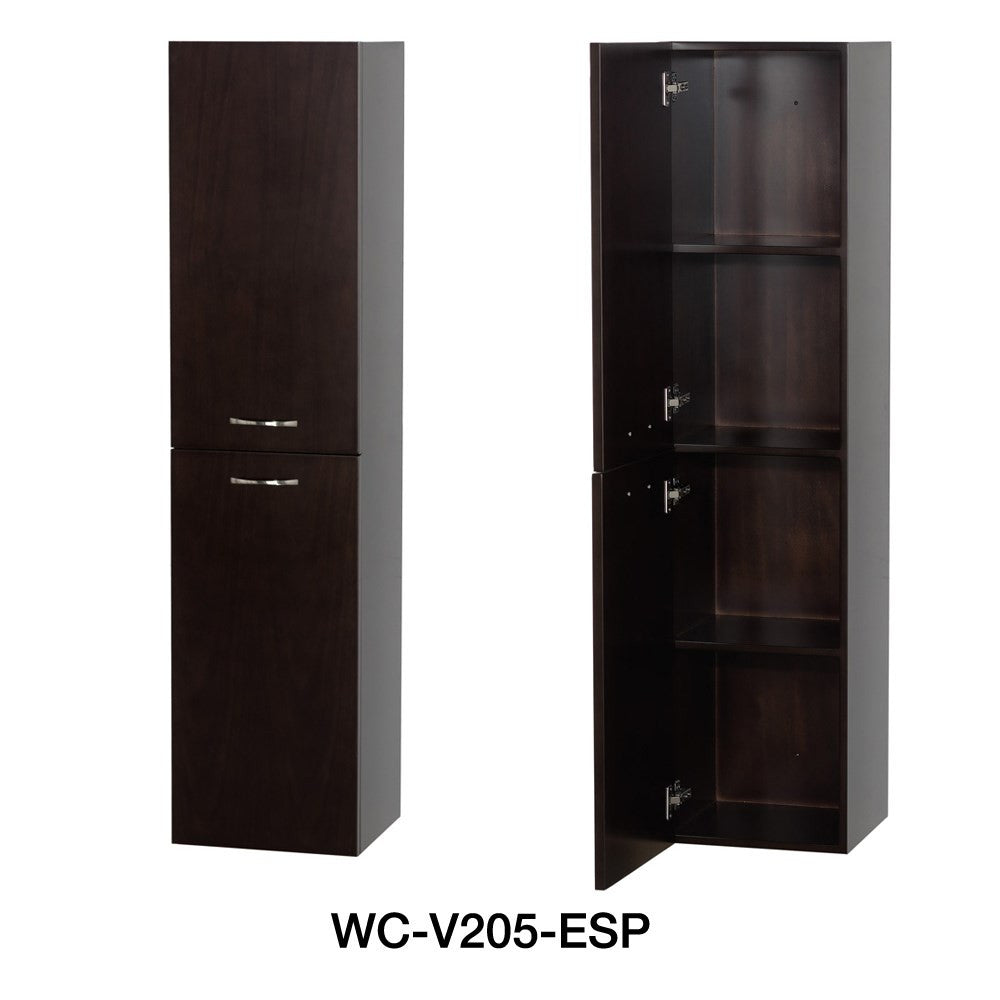 WYNDHAM COLLECTION Daytona 60-Inch Double Bathroom Vanity With Mirror - Espresso