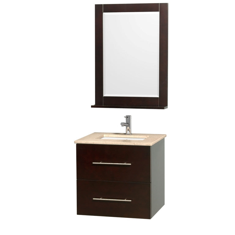 WYNDHAM COLLECTION Centra 24" Bathroom Vanity Set - Espresso