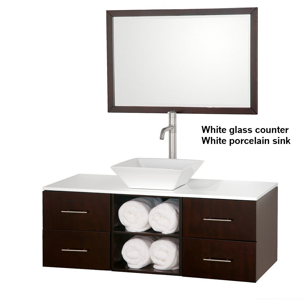 Abba 48-Inch Vanity Set - Espresso