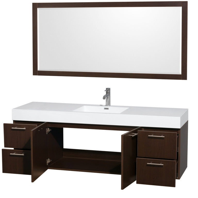 Wyndham Collection Amare 72 Single Bathroom Vanity Set - Espresso