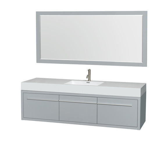 Axa 72 inch Single Bathroom Vanity - Dove Gray