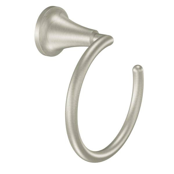 MOEN Icon brushed nickel towel ring